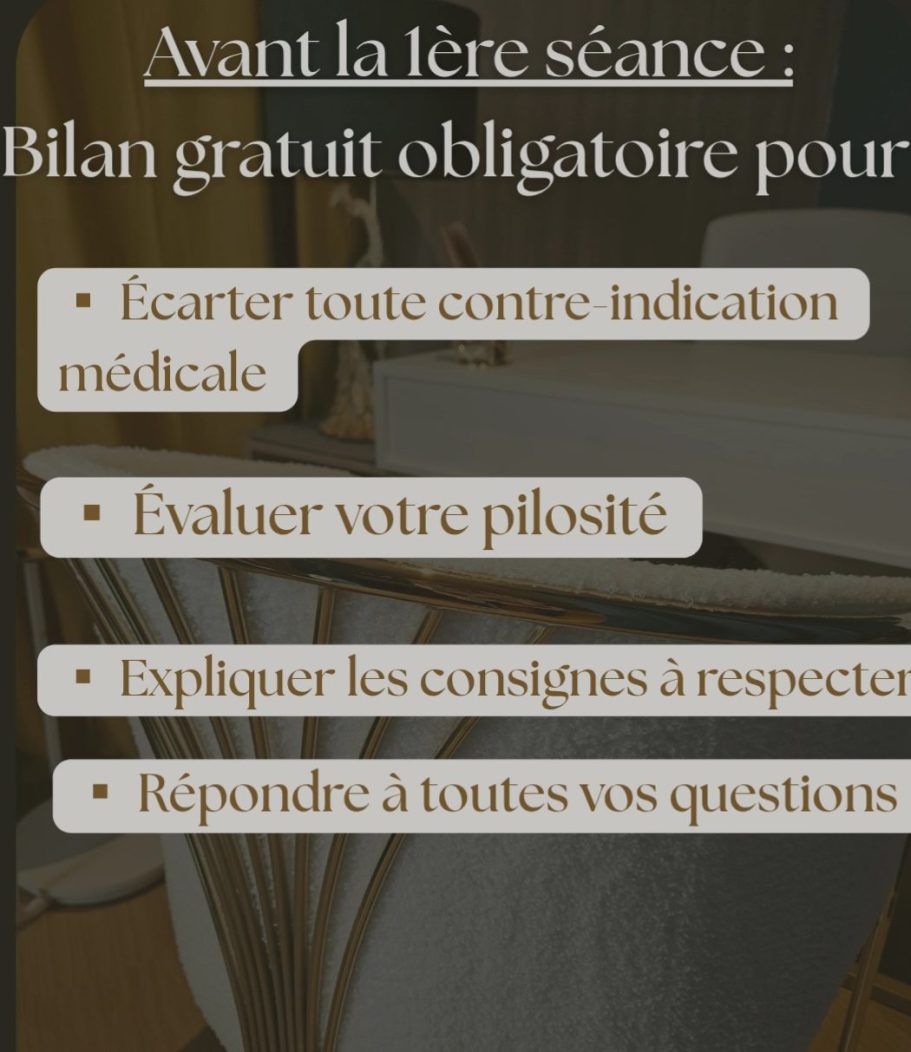 Bilan diagnostic Liste de vérifications avant la première séance, incluant des conseils et réponses aux questions.